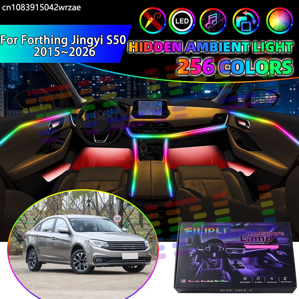 Led Ambient Interior Car Lights App Control - For Forthing Jingyi S50 2015~2026 EV