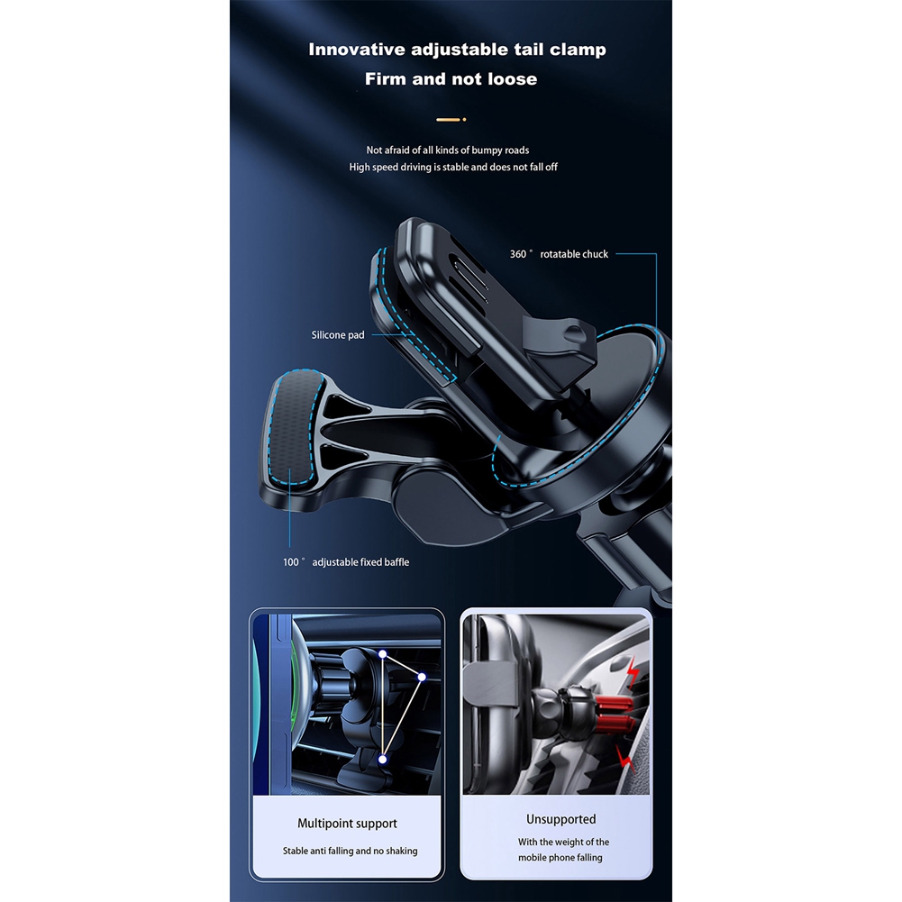 Magnetic Phone Holder For Car Vent - Car Magnetic Phone Holder Fast Wireless