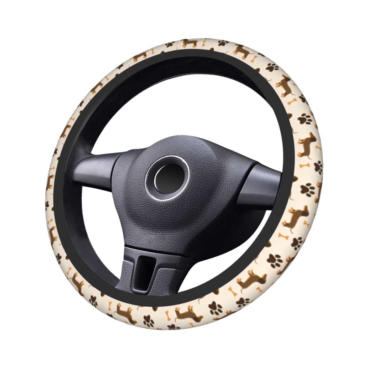 Cute Dachshund Car Steering Wh - Car Steering Wheel Cover Anti Slip Breathable ulasan dan harga