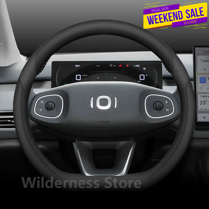 Sport Style Leather Steering W - Car Steering Wheel Cover Anti Slip Breathable ulasan dan harga