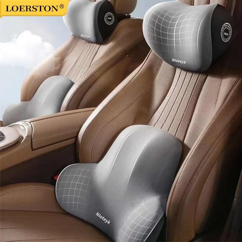 Memory Foam Car Neck Cushion C - Memory Foam Car Neck Pillow Lumbar Support ulasan dan harga