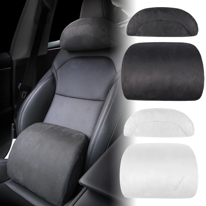 For Tesla Model Y/3 Car Neck P - Memory Foam Car Neck Pillow Lumbar Support ulasan dan harga