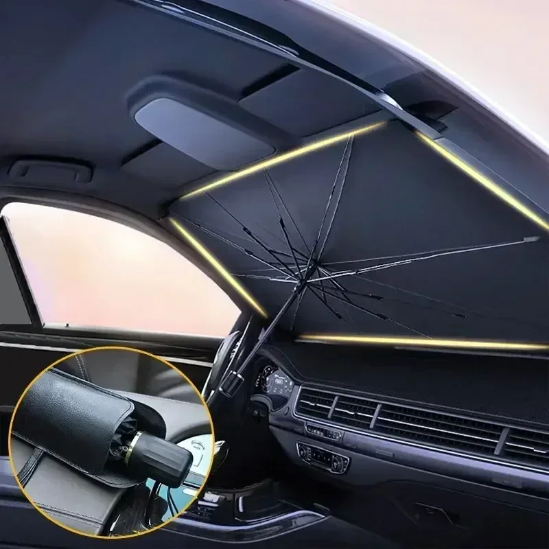 Foldable Car Umbrella Sunshade - Car Sunshade Windshield Umbrella Foldable ulasan dan harga